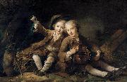 Francois-Hubert Drouais The Children of the Duc de Bouillon oil on canvas